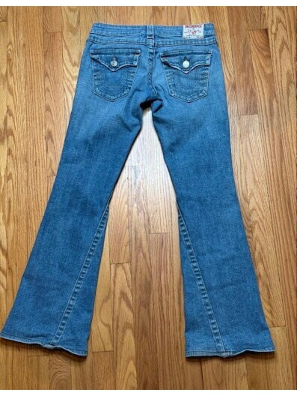 True Religion Joey Low Rise Flare Jeans Women Size 27 Made in USA Vintage